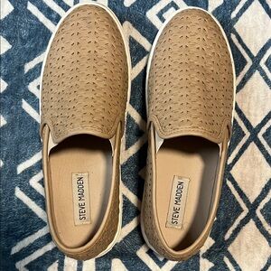 Steve Madden Women’s Brown Perforated Loafers